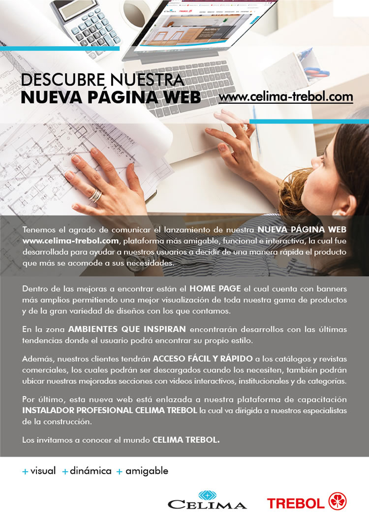 ¡Descubre la nueva página web Celima Trebol!