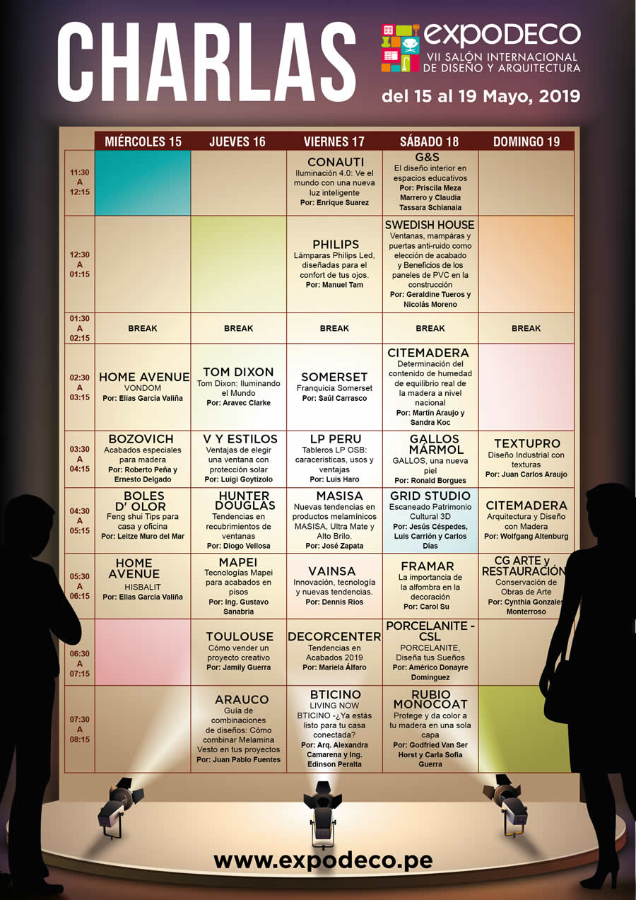 Asista a las Charlas Empresariales en Expodeco 2019