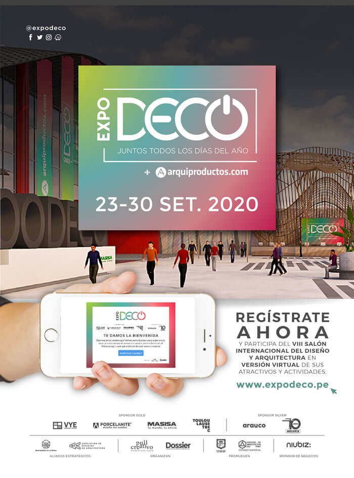 ¡Regístrate Ahora! Ya puedes participar en EXPODECO Virtual 2020