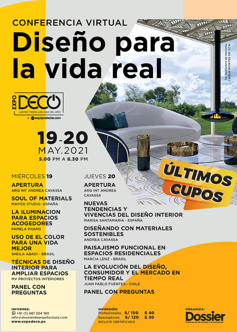 Conferencia Virtual: Dise単o para la vida real - 19 y 20 de Mayo