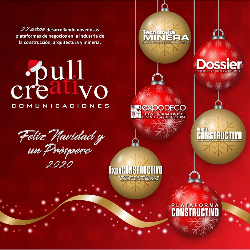 Feliz Navidad y un Próspero Año Nuevo 2020 les desea PULL CREATIVO Comunicaciones