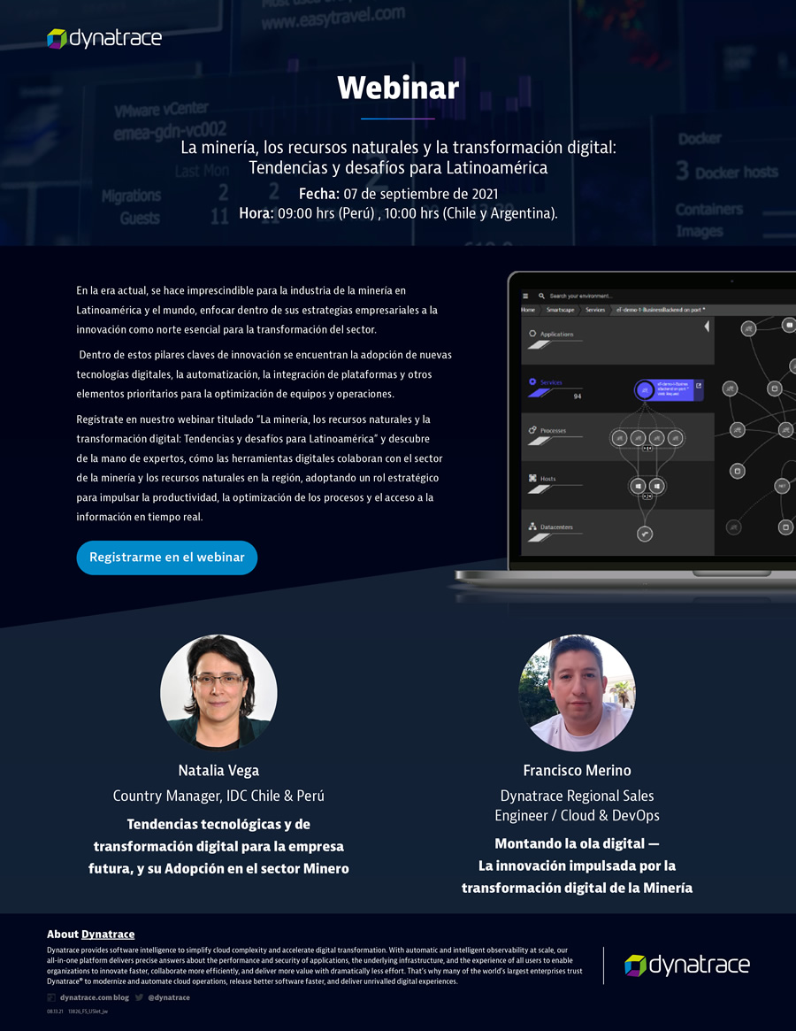 ¿Es la transformación digital la respuesta a los desafíos actuales de las empresas mineras en Latinoamérica? Regístrate en este webinar y descúbrelo