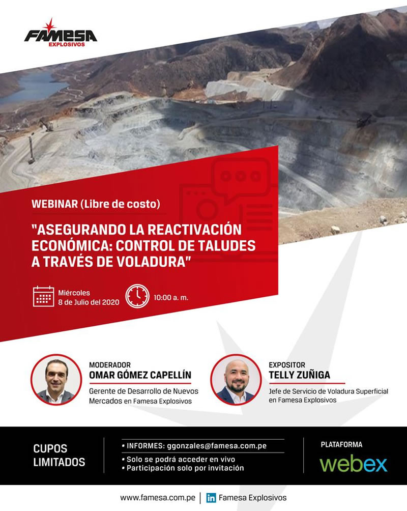 Asegurando la Reactivación Económica: Control de taludes a través de la voladura